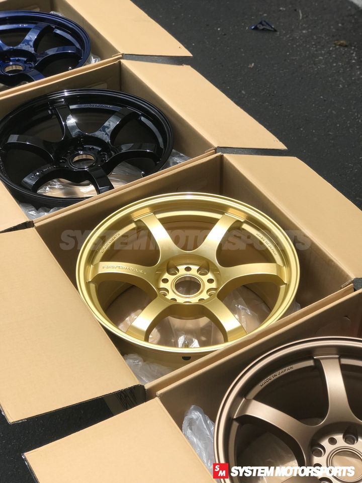 Gram Lights 57DR 18x9.5 / +38 / 5x114.3 Gold *Set of 4* System Motorsports