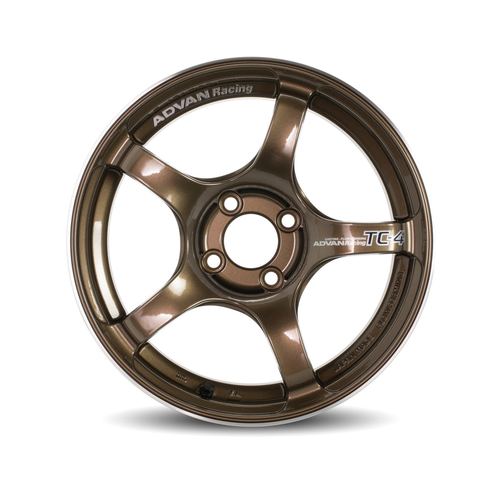 Advan TC-4 - 18x9.5 / +45 / 5x100 - Racing Umber Bronze & Ring