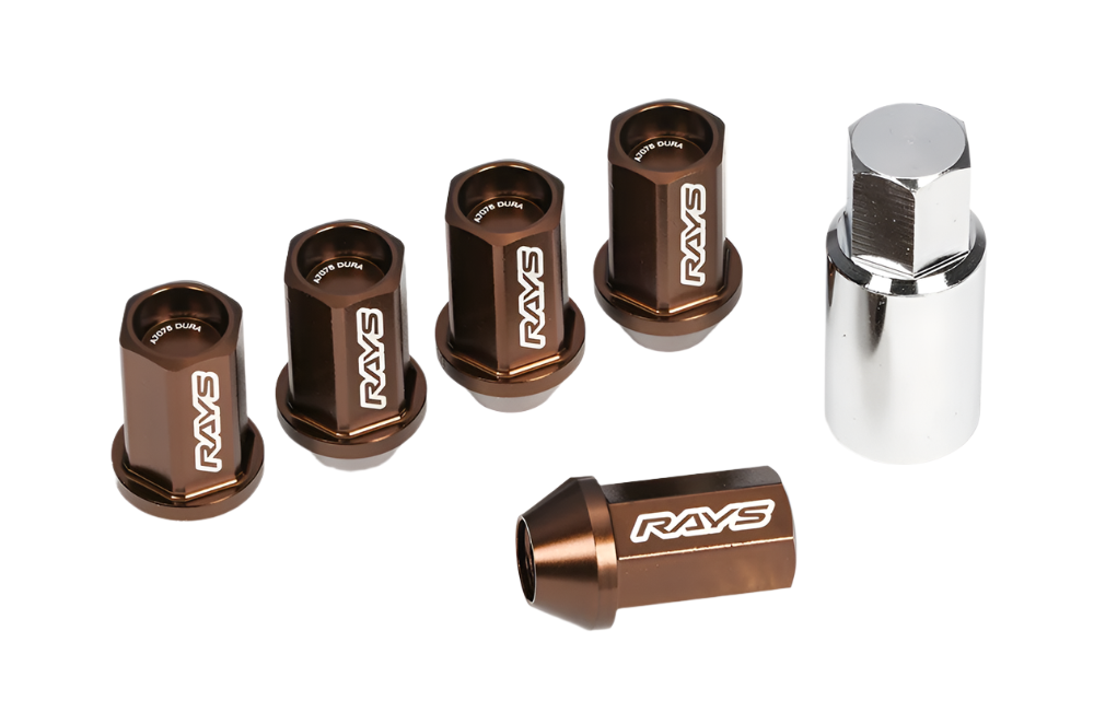 Rays Dura-Nut L42 Lug Nuts & Locks - M12x1.25 / Bronze – System Rays Dura-Nut L42 Lug Nuts & Locks - M12x1.25 / Bronze – System