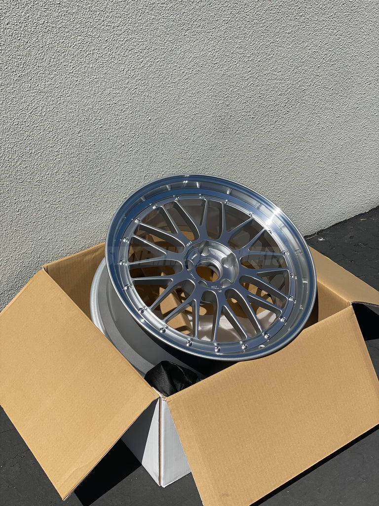 BBS LM - 20x9 / 20x10.5 / 5x114.3 - Diamond Silver w/ Diamond Cut