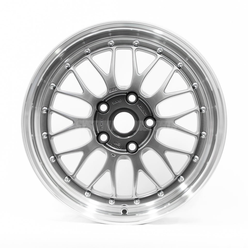 BBS LM - 17x8 / +40 / 5x120 - Diamond Black w/ Diamond Cut Rim