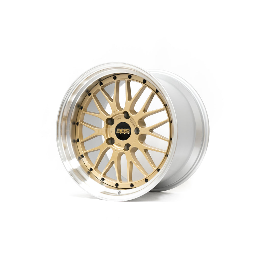 BBS LM - 18x10 / +20 / 5x114.3 - Gold w/ Diamond Cut Rim *Set of 4