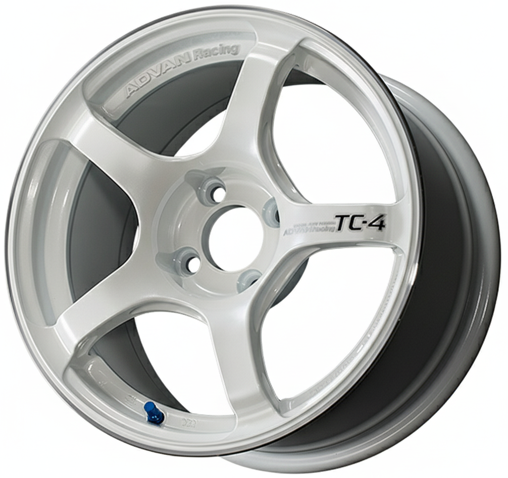 Advan TC-4 - 16x8 / +38 / 4x100 - Racing White Metallic & Ring Advan TC-4 - 16x8 / +38 / 4x100 - Racing White Metallic & Ring