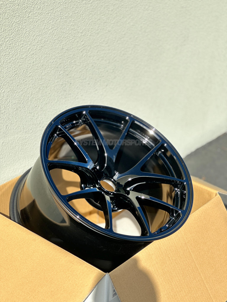 BBS RI-A 18x9.5 5x120 ET23 Diamond Black Wheel -82mm PFS/Clip Required main image 0
