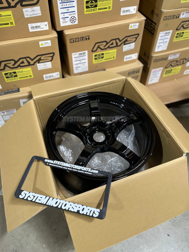 Gram Lights 57CR - 18x8.5 / +37 / 5x108 - Glossy Black *Set of 4