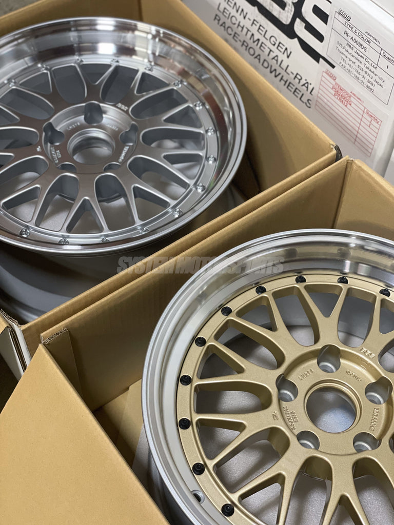 BBS LM - 17x8.5 / +18 / 5x120 - Diamond Silver w/ Diamond Cut Rim