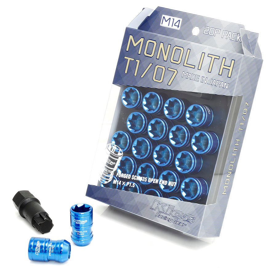 Project Kics Monolith T1/06 Lug Nuts - M12x1.5 / Blue – System