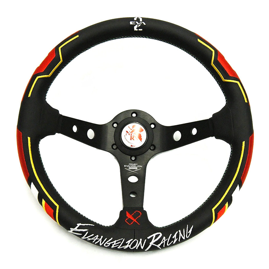 Vertex x Evangelion Racing Collaboration Leather Steering Wheel