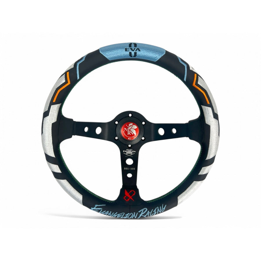 Vertex x Evangelion Racing Leather Steering Wheel 330mm – System