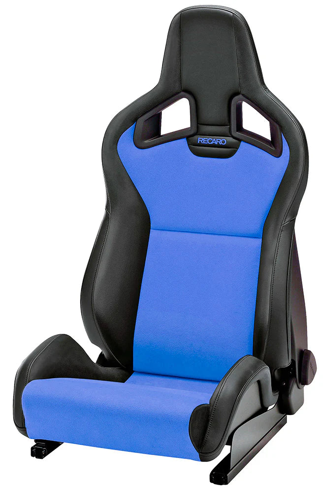Recaro Sportster CS Black Vinyl Blue Suede – System Motorsports