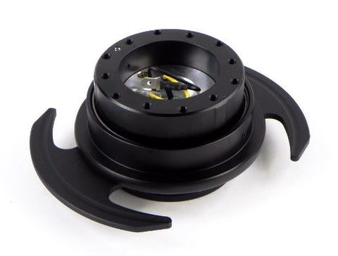 NRG Steering Wheel Quick Release 3.0 (SRK-650BK) - Black Body/Black Ring