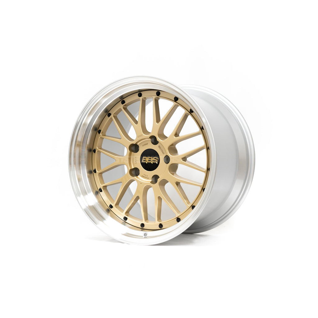 BBS LM - 19x8.5 +50 / 19x11 +63 / 5x130 - Gold w/ Diamond Cut Rim