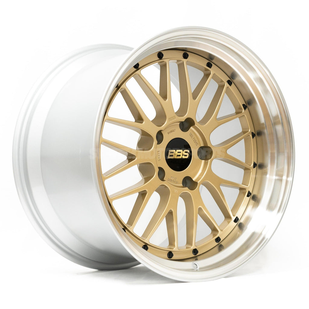 BBS LM - 19x9.5 +22 / 19x11 +37 / 5x120 - Gold w/ Diamond Cut Rim