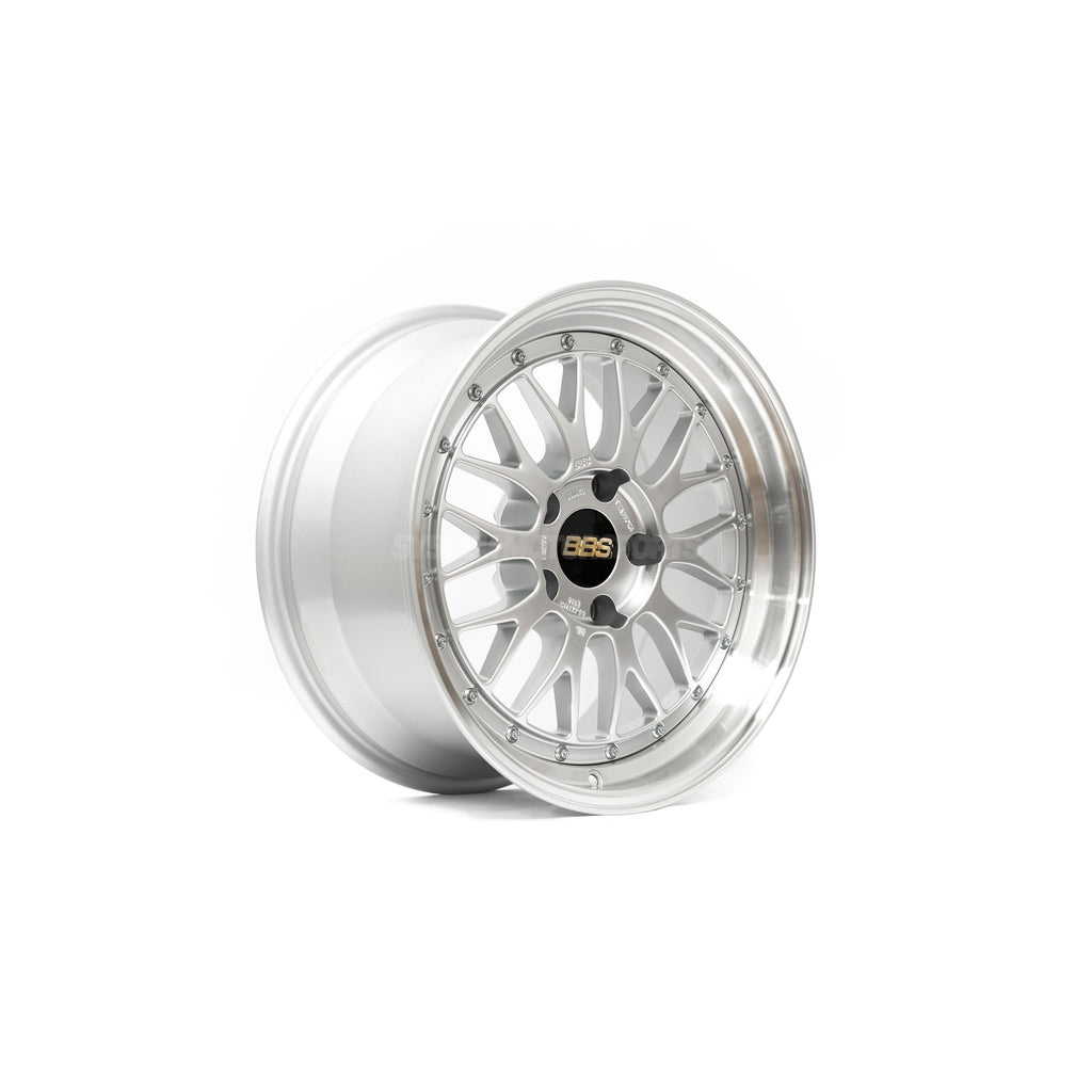 BBS LM - 17x8.5 / +18 / 5x120 - Diamond Silver w/ Diamond Cut Rim