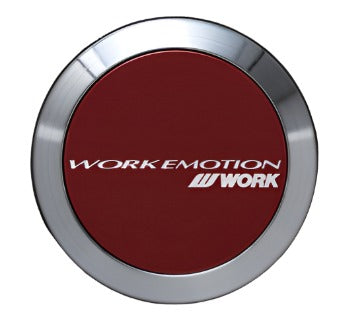 WORK Emotion Centercaps - Flat Type / Red