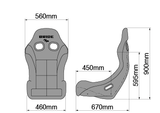 BRIDE Zieg IV Racing Bucket Seat - Gradation / Carbon Shell