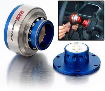 Works Bell Rapfix Steering Wheel Quick Release - Blue