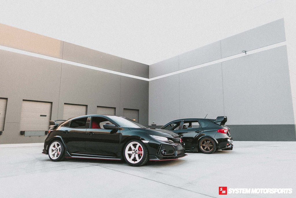 Ar's STI on Bronze TE37V Mark II x FK8 Type R on White TE37 SLs