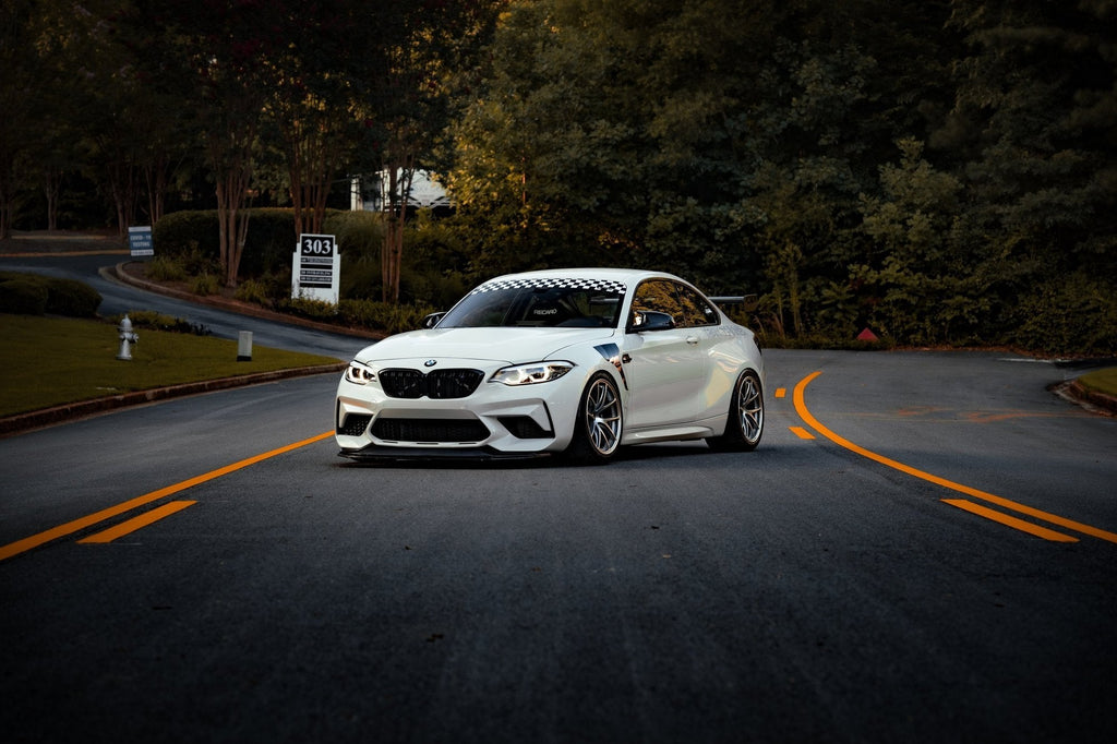 BBS RIA on F87 M2C - 18x10.5 / 18x11 - Diamond Silver