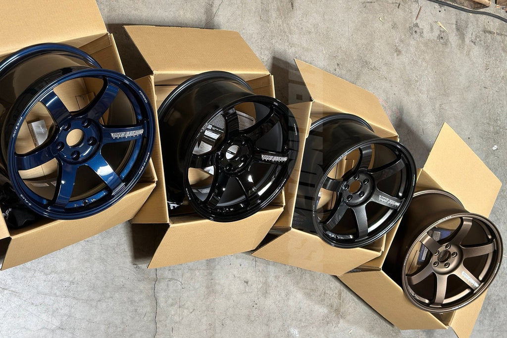Gallery of Rays Volk TE37 Saga S-Plus 18x9.5 +27 5x114.3 (Face-4 Concave) #systemspec System Motorsports Exclusive Sizing
