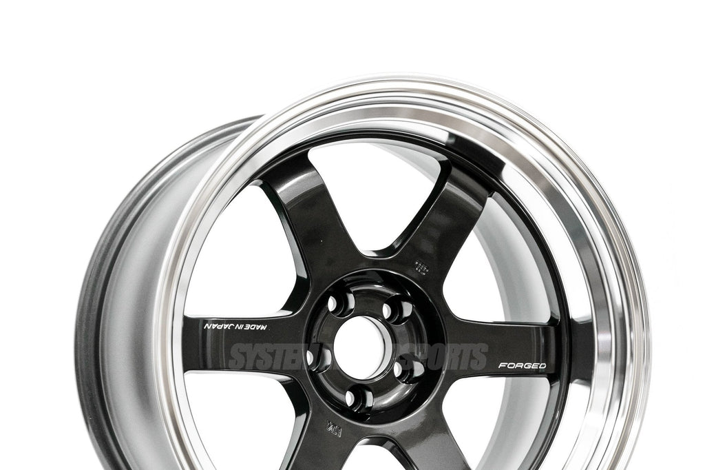RAYS VOLK TE37V MK II - DIAMOND BLACK/RIM DC