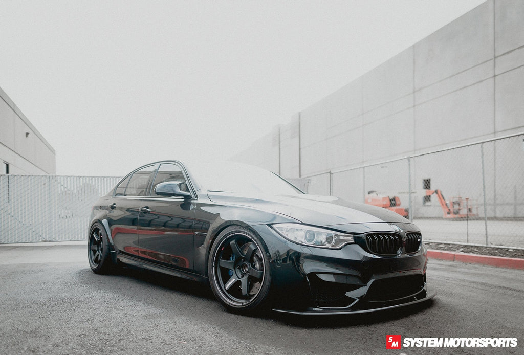 Volk TE37 Ultra Track Edition II (New Release) - Blast Black - Mounted up! F8x (F80/F82 M3/M4 Fitment)