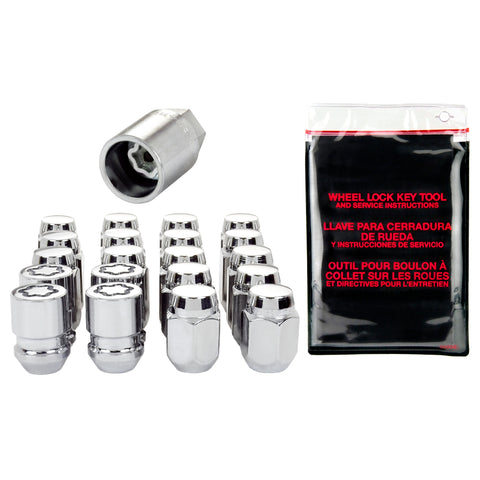 McGard 4 Lug Hex Lug Nut Install Kit w/ Wheel Locks (Cone Seat)
