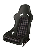 Recaro Classic Pole Position ABE - Black Leather / Classic Checkered Fabric