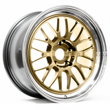 Volk Racing 21A for BMW (5x120) M2 / M3 / M4 - Gold/Rim DC (System Motorsports Exclusive) *Set of 4*