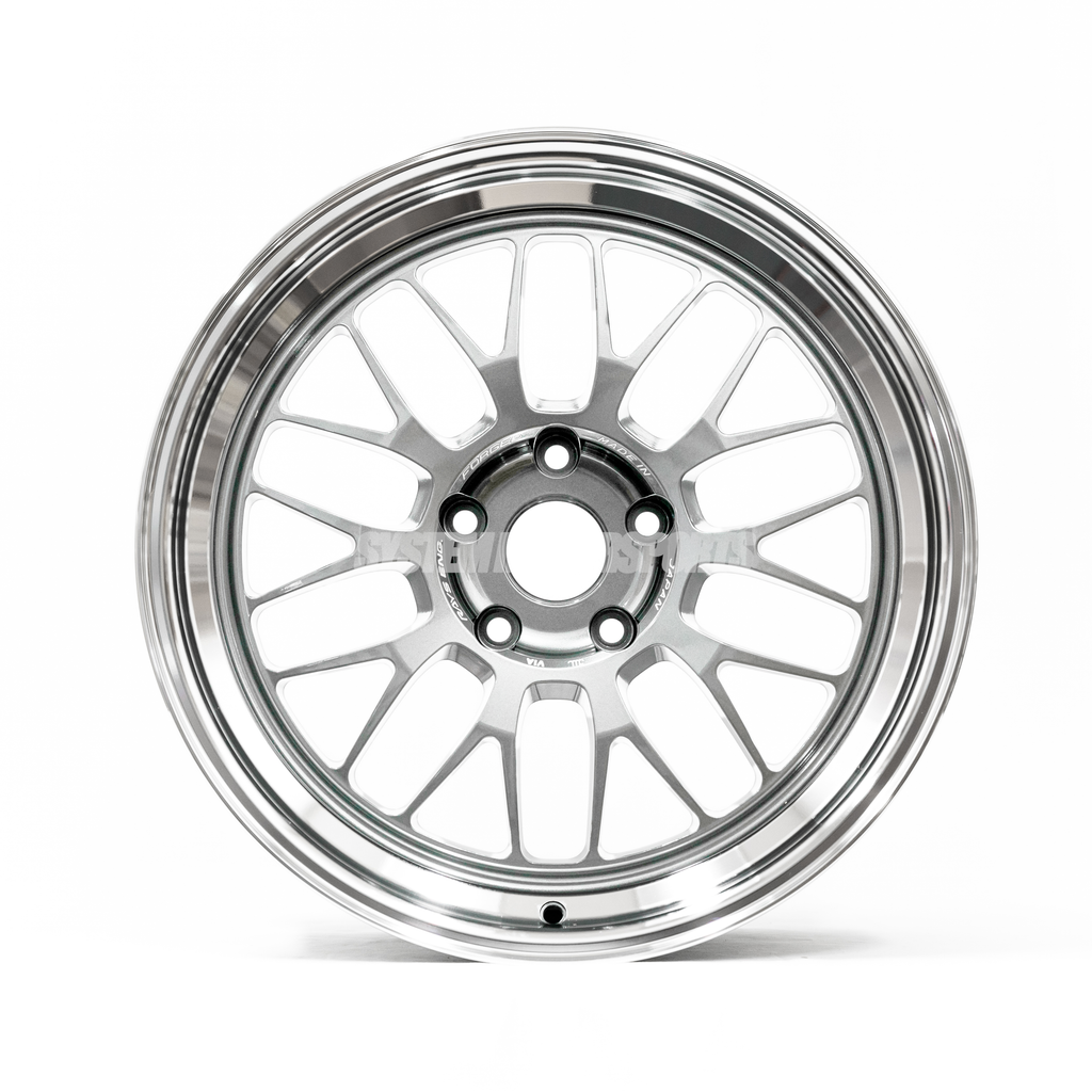 Volk Racing 21A - 18x9.5 / +22 / 5x120 - Silver/Rim DC *Set of 4 ...