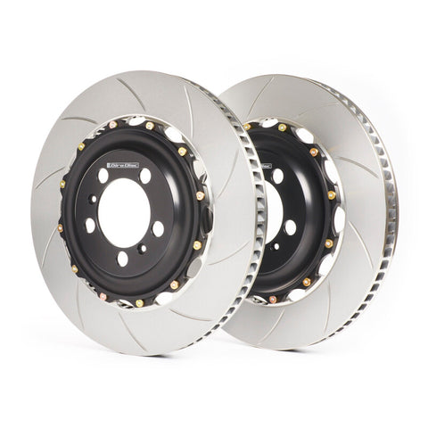 GiroDisc Slotted Front Rotors (Pair) - Chevrolet Corvette Z06 (C8 w/Z07 CCM / Use Iron R Pad Shape) - A1-320