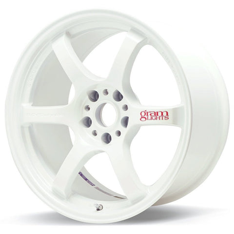 Gram Lights 57DR - 18x9.5 / +38 / 5x100 - Ceramic Pearl White *Set of 4*