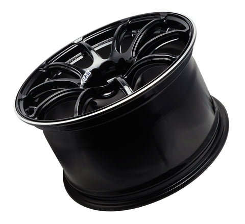 Advan RZII - 17x9 +45 5x114.3 - Racing Gloss Black & Ring *Set of