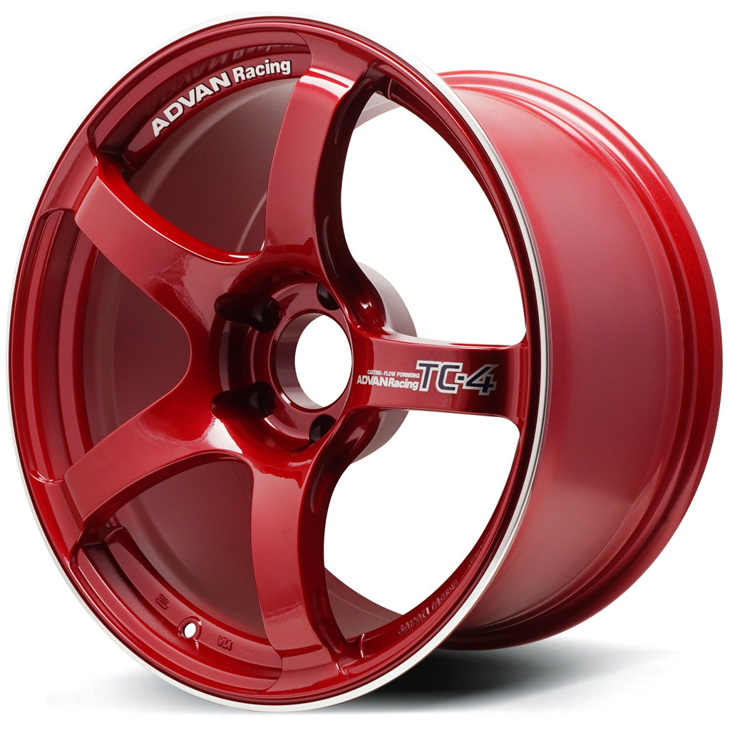 Advan TC4 - 18x9.5 +38 5x120 - Racing Candy Red *Set of 4* (FL5/FK8 Ci ...