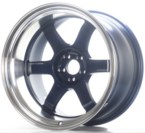 Volk Racing TE37V Mark-II - 18x10 -25 5x100 - Mag Blue / Rim DC *Set of 4*
