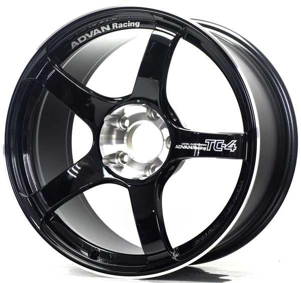 A DVAN Racing TC-4 SE 3本 Advan TC-4 SE - 18x9.5 / +35 / 5x114.3 - Racing Gloss Black