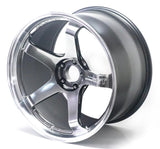 Advan Racing GT Beyond - 19x9.5 +25 / 19x11 +35 / 5x112 - Machining & Hyper Platinum Black (A9x MK5 Supra Fitment) *Set of 4*
