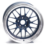 Volk Racing 21A - 18x9.5 / +22 / 5x120 - Mag Blue / Rim DC *Set of 4*