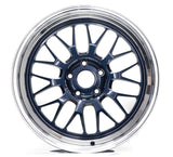 Volk Racing 21A - 18x9.5 / +22 / 5x120 - Mag Blue / Rim DC *Set of 4*