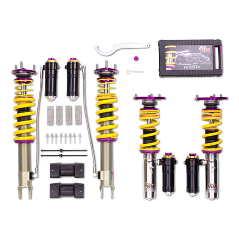 KW V4 Clubsport Coilover Kit - 2013-2019 Porsche 911 (991) Carrera / S / T / GTS / 4 / 4S / 4 GTS / Targa w/o PDCC - 39771243