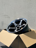 Advan GT Beyond - 18x9.5 +22 / 18x10.5 +34 / 5x120 - Machining & Racing Hyper Black *Set of 4*