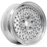 BBS E50 - 17x8 / +14 / 5x120 - Silver (E30 M3 Fitment) *Set of 4*