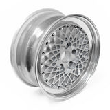BBS E50 - 17x8 / +14 / 5x120 - Silver (E30 M3 Fitment) *Set of 4*
