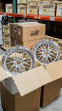 BBS LM - 19x9.5 +22 / 19x11 +37 / 5x120 - Diamond Silver w/ Diamond Cut Rim (F80 M3 / F82 M4 / F87 M2 Fitment) *Set of 4*