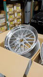 BBS LM - 19x9.5 +22 / 19x11 +37 / 5x120 - Diamond Silver w/ Diamond Cut Rim (F80 M3 / F82 M4 / F87 M2 Fitment) *Set of 4*