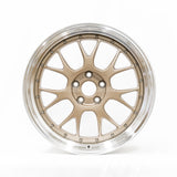 BBS LM-R - 19x9.5 / +25 / 5x114.3 - Citrine "White" Gold w/ Bright Cut Lip (Tesla Model 3/Y Fitment) *Set of 4*