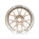 BBS LM-R - 19x9.5 / +25 / 5x114.3 - Citrine "White" Gold w/ Bright Cut Lip (GR Corolla Fitment) *Set of 4*