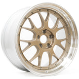 BBS LM-R - 19x9.5 / +25 / 5x114.3 - Citrine "White" Gold w/ Bright Cut Lip (Tesla Model 3/Y Fitment) *Set of 4*