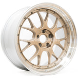 BBS LM-R - 19x9.5 / +25 / 5x114.3 - Citrine "White" Gold w/ Bright Cut Lip (GR Corolla Fitment) *Set of 4*