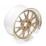 BBS LM-R - 19x9.5 / +25 / 5x114.3 - Citrine "White" Gold w/ Bright Cut Lip (Tesla Model 3/Y Fitment) *Set of 4*